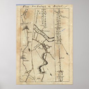 Póster De Nueva York a Bristol 45