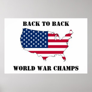 Póster De nuevo a campeones traseros