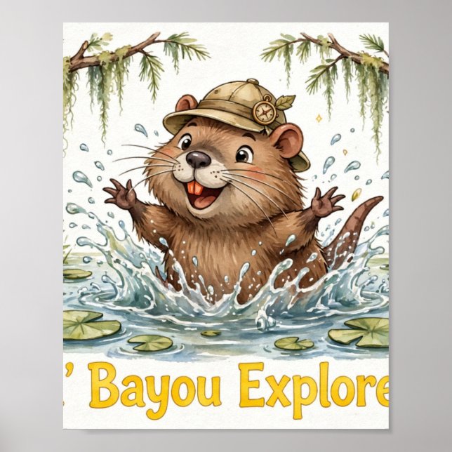 Póster de Nutria de Lil' Bayou Explorers (Frente)