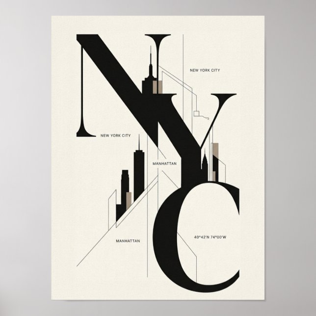 Póster de NYC (Frente)
