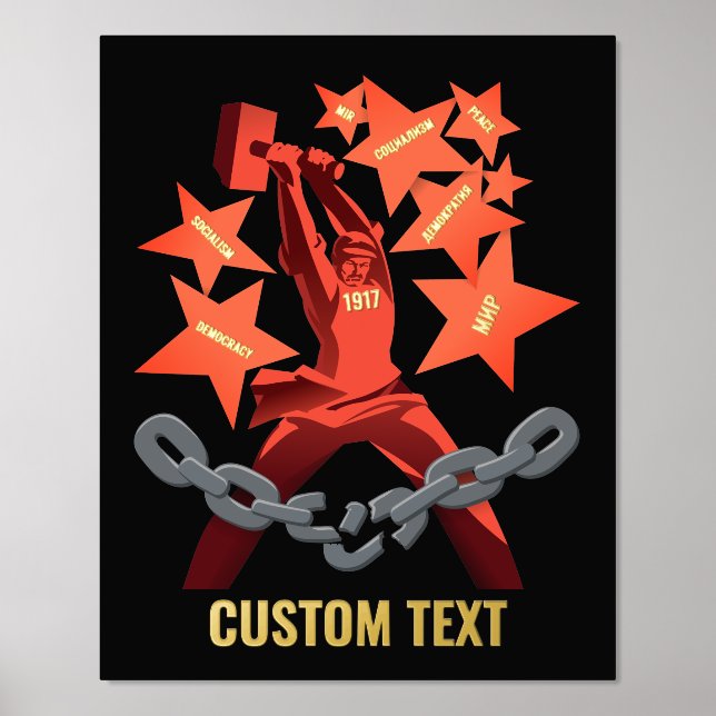 Poster de octubre de 1917 (Anverso)