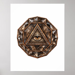 Póster de Ojo de Cuarzo Ahumado