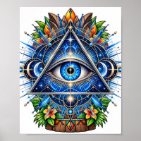 Póster de Ojo de Órbita de Cobalto