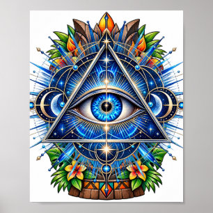 Póster de Ojo de Órbita de Cobalto