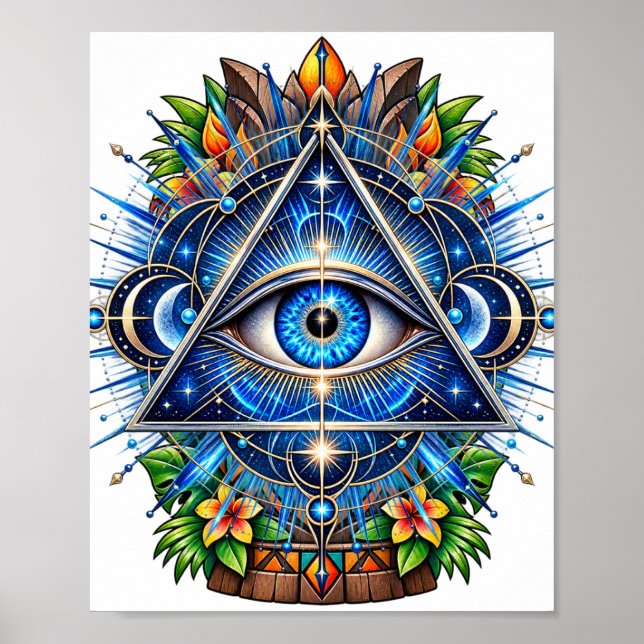 Póster de Ojo de Órbita de Cobalto (Frente)
