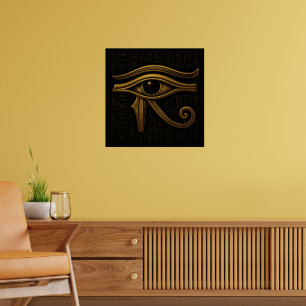 Poster de Ojo Egipcio de Horus - Impresión mate