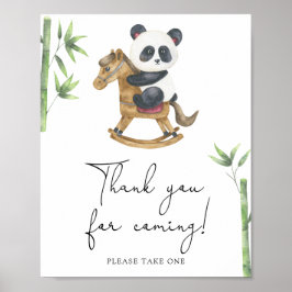 Póster de Oso Panda - Gracias por venir