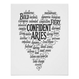 Póster de paisaje brillante de Aries Nube de pal