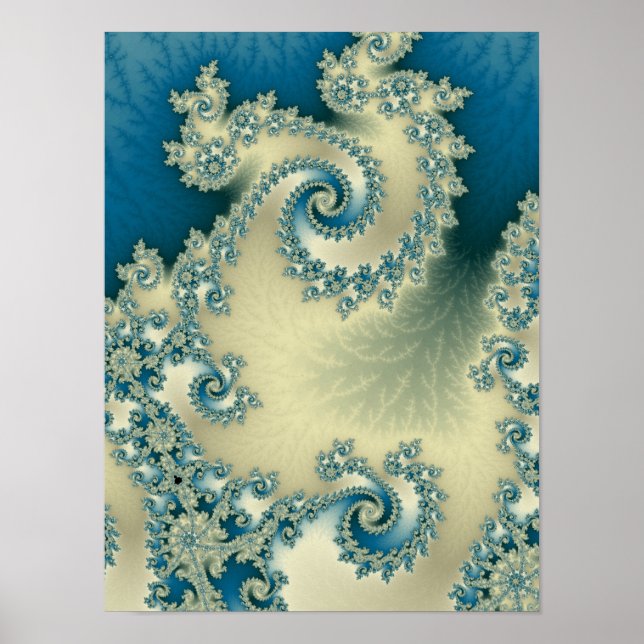 Póster de paisaje marino 1 (Frente)
