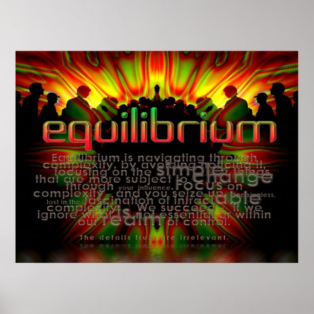Póster de Palabras de Equilibrio (Frente)