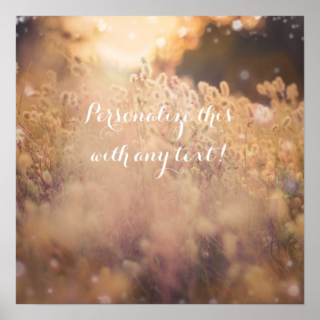 Póster de pancarta de boda de campo rústico de cam (Frente)