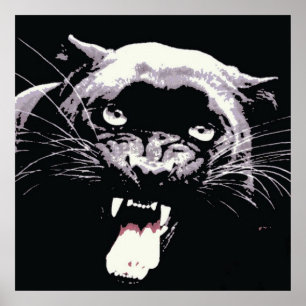 Póster de Pantera Jaguar Negro