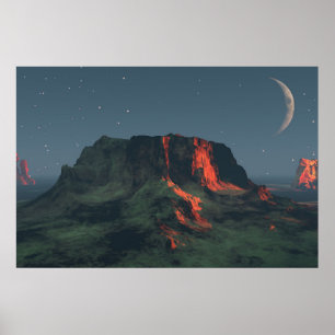 Póster de papel de 30" x 24" con imagen de "Monume
