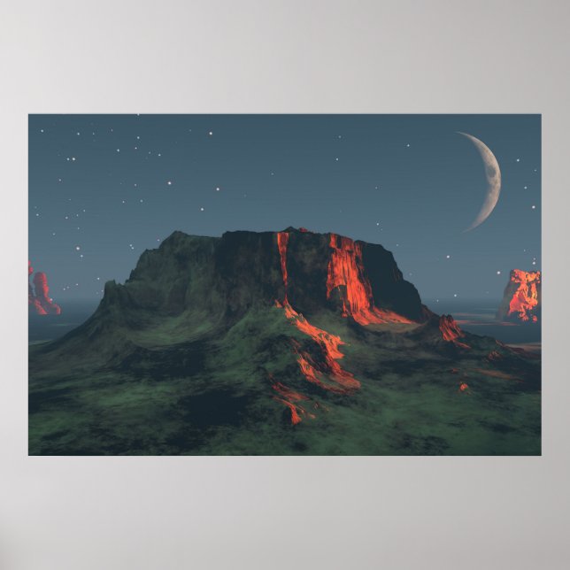 Póster de papel de 30" x 24" con imagen de "Monume (Frente)