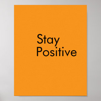 Póster de papel Mantén la positividad