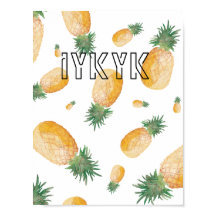 Póster de papel pintado decorativo estético de piñ