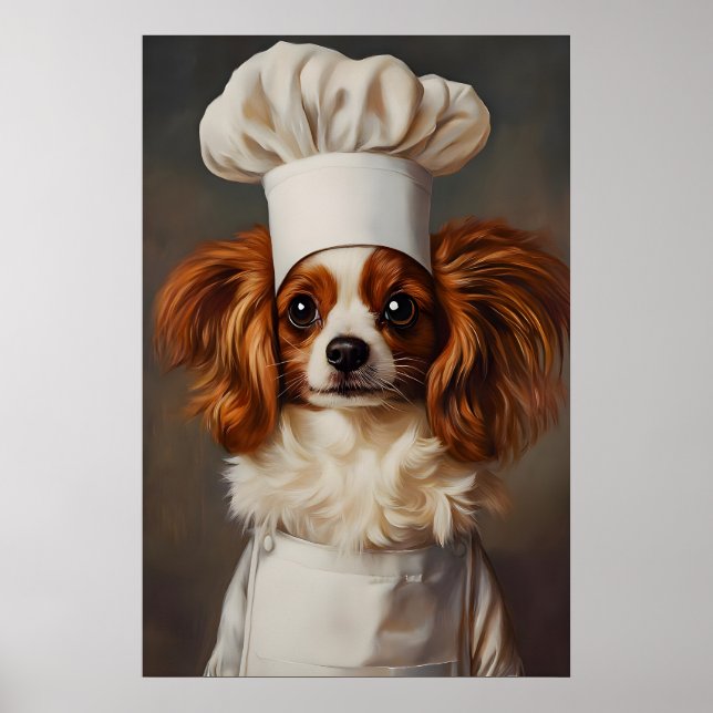 Póster de Papillon con sombrero de chef, Póster de (Frente)