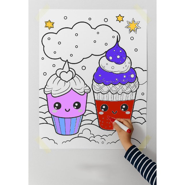 Póster de pared Coloréate Kawaii (Subido por el creador)