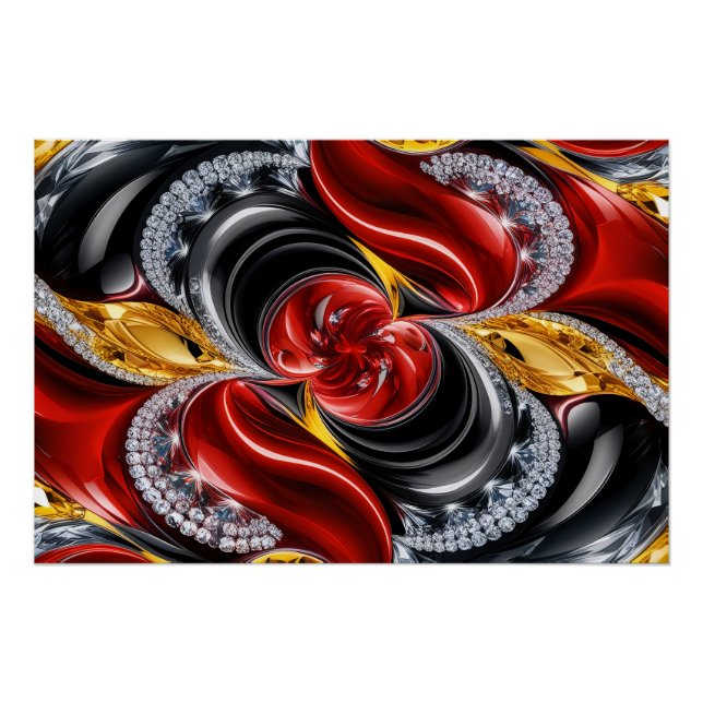 Poster de pared con diseño de colores alemanes (Anverso)