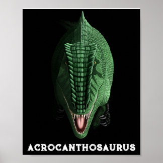 Póster de pared de Acrocanthosaurus Dinosaurio (Se