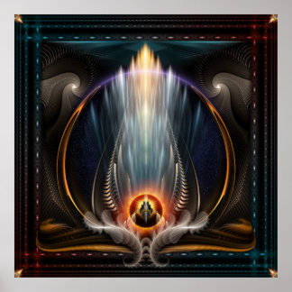 Poster de Pared de Arte Fractal Vista Imperial