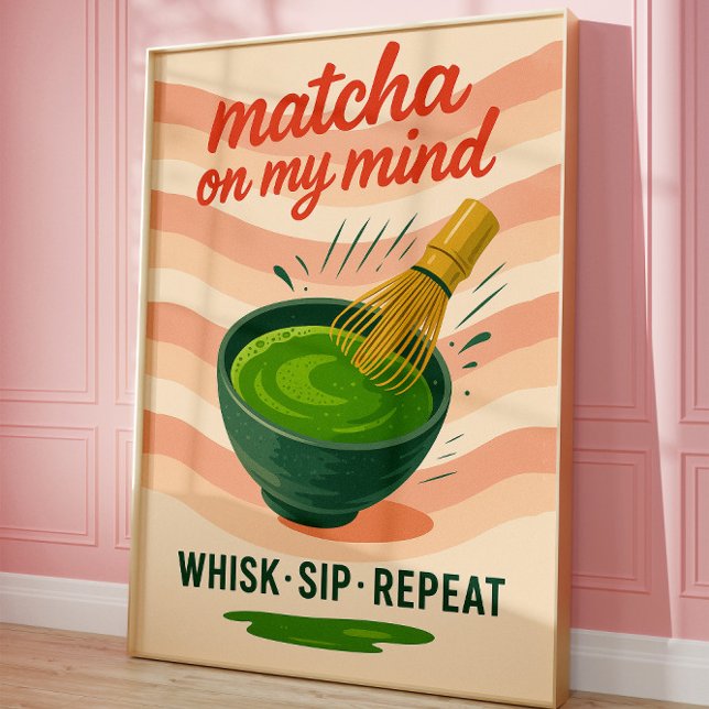 Póster de pared de cocina de Matcha para amantes d (Subido por el creador)