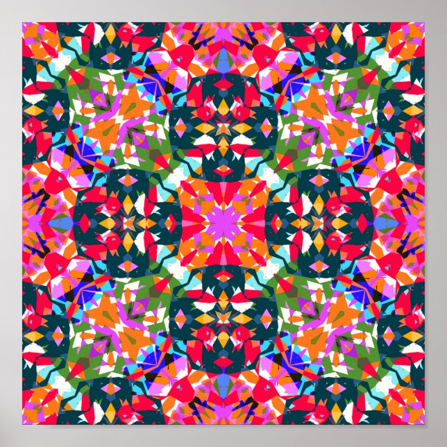 Poster de pared de decoración de dopamina alegre y (Frente)