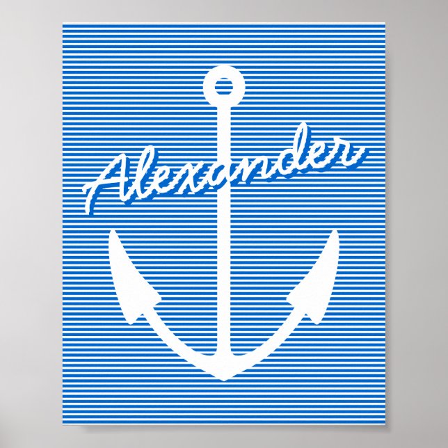 Poster de pared de decoración náutica | anclaje pe (Frente)
