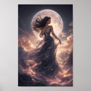 Póster de pared de fantasía con gracia bajo la luz