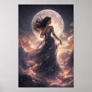Póster de pared de fantasía con gracia bajo la luz