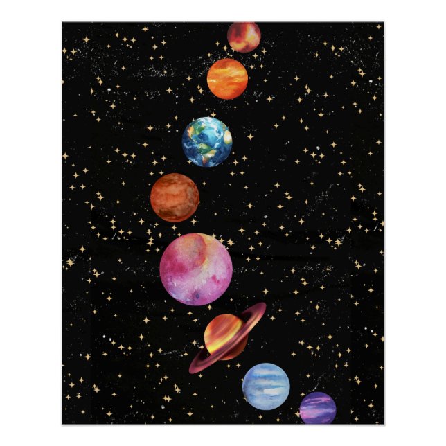 Poster de pared de galaxia (Anverso)