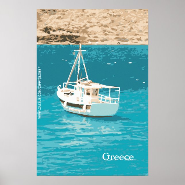 Póster de pared de Grecia (Frente)