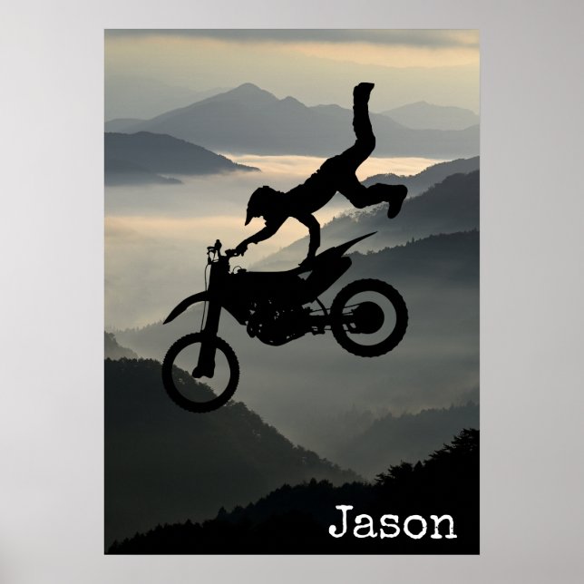 Póster de pared de motocicletas de Motorcross Mont (Frente)