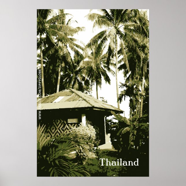 Póster de pared de Tailandia (Frente)