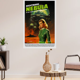 Póster de pared inspirado en película retro de cie