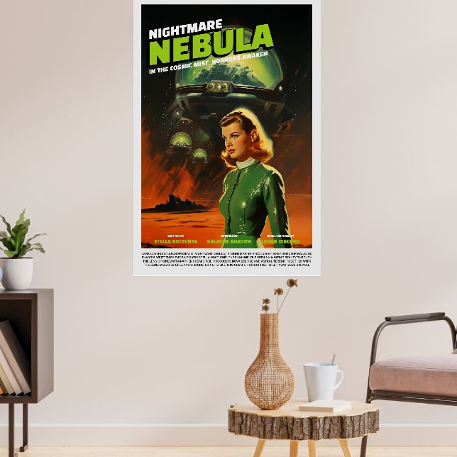 Póster de pared inspirado en película retro de cie (Salón 3)