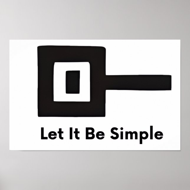 Póster de pared Let It Be Simple (Frente)