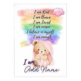 póster de pared para nursery inspirador para hija