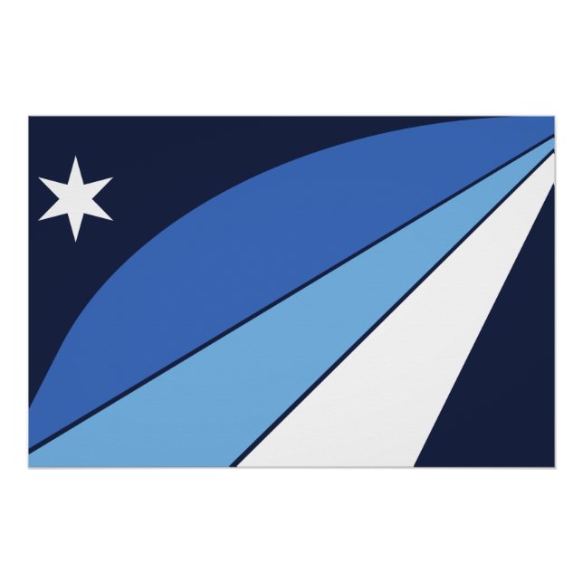 Poster de pared patriótico con bandera de Columbia (Anverso)