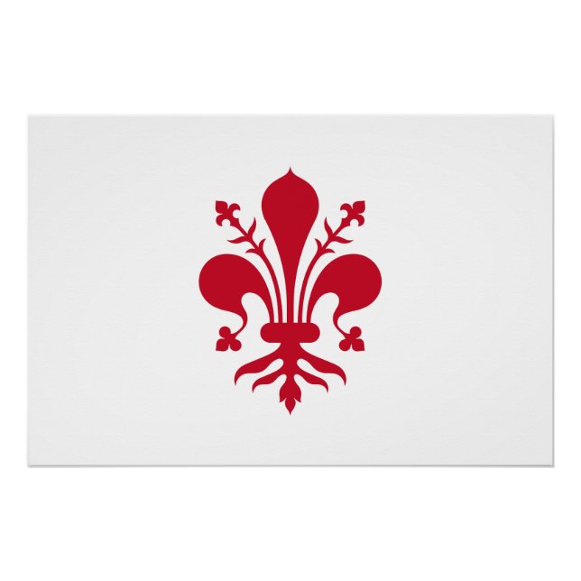 Poster de pared patriótico con bandera de Florenci (Anverso)