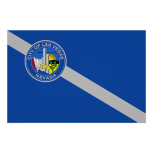 Poster de pared patriótico con bandera de Las Vega