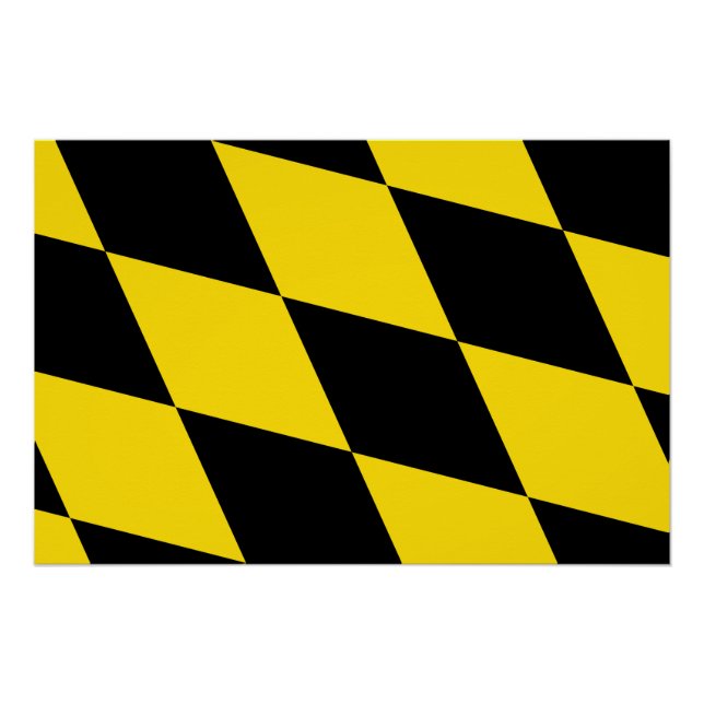 Poster de pared patriótico con bandera de Múnich (Anverso)