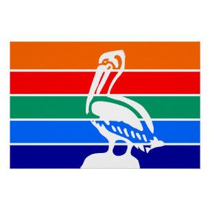 Poster de pared patriótico con bandera de San Pete