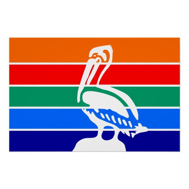 Poster de pared patriótico con bandera de San Pete (Anverso)