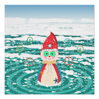 Poster de pared - Un ilustracion de Navidades tard