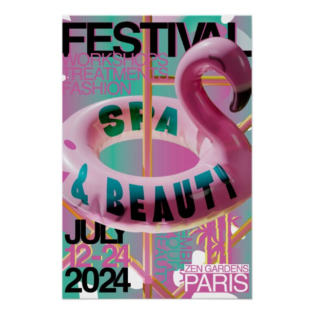 Poster de París del Festival SPA y Belleza (Anverso)