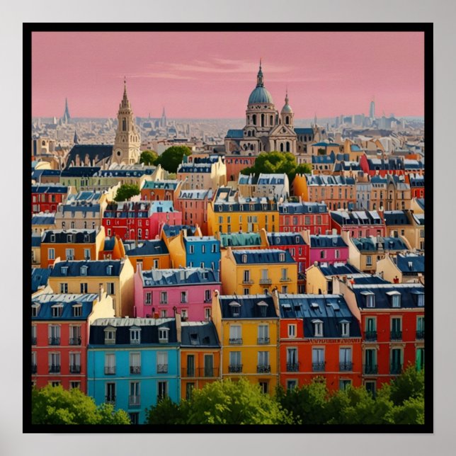 Póster de París Encantador (Frente)