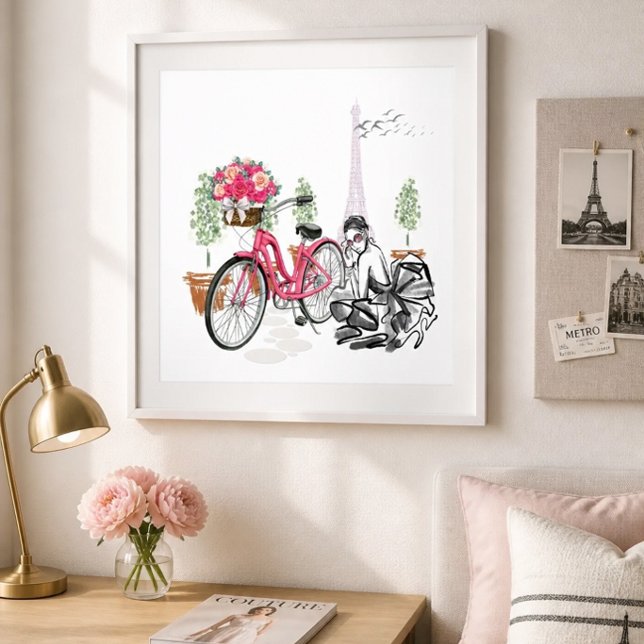 Póster de paseo en bicicleta por París (Subido por el creador)