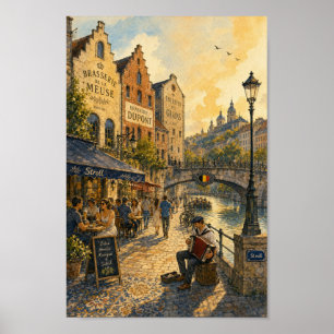 Póster de Paseo por Brasserie Ribereña Belga