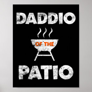 Póster De Patio Grill Daddy Bbq Grilling 4 de Julio Gif